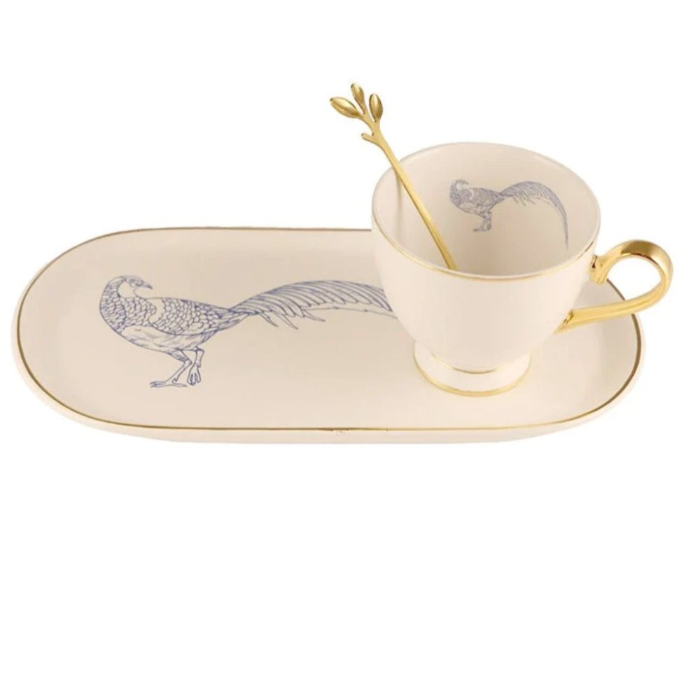 Kevia Nottingham Pheasant Teacup Set